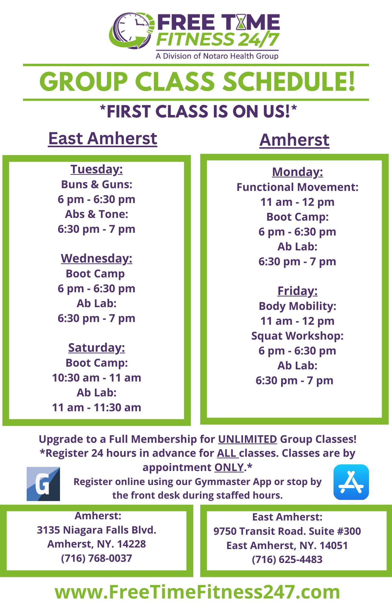 Group Classes - Freetime Fitness